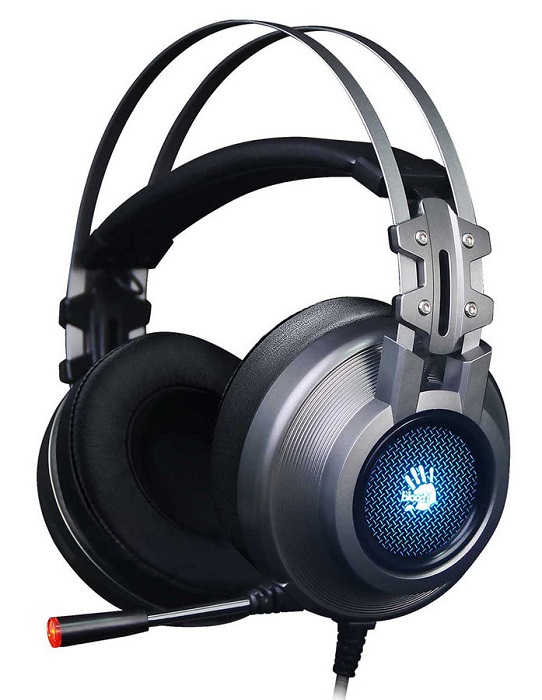 Наушники игровые 7.1  USB A4Tech Bloody G525 Grey - Миниатюра 1