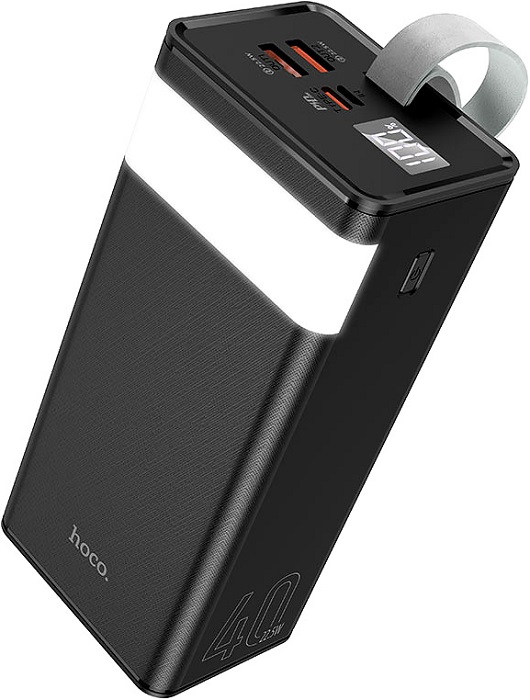 Портативный аккумулятор 40 000 мАч hoco J86 Black - Миниатюра 1