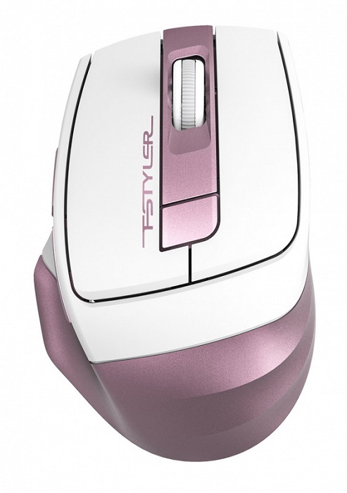 Мышь беспроводная A4Tech Fstyler FG35 Pink White - Миниатюра 1