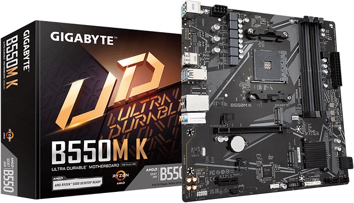Материнская плата AMD B550 Gigabyte B550M K - Миниатюра 1