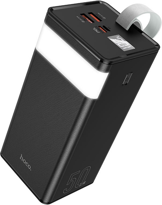 Портативный аккумулятор 50 000 мАч hoco J86A Black - Миниатюра 1