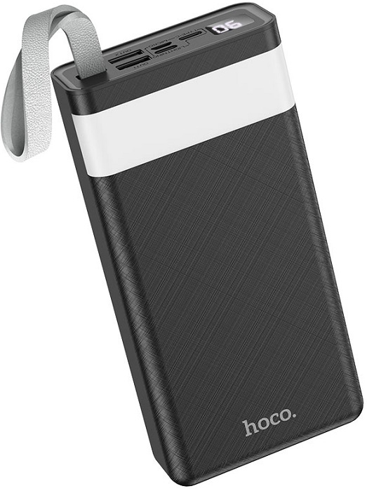 Портативный аккумулятор 30 000 мАч hoco J73 Black - Миниатюра 1