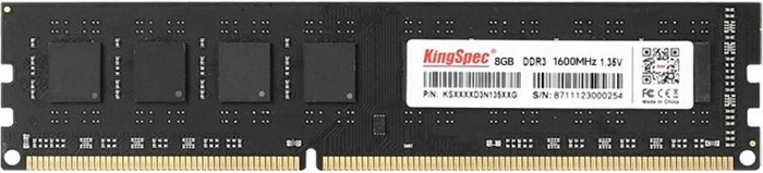 Оперативная память DDR3 8Гб KingSpec - Миниатюра 1