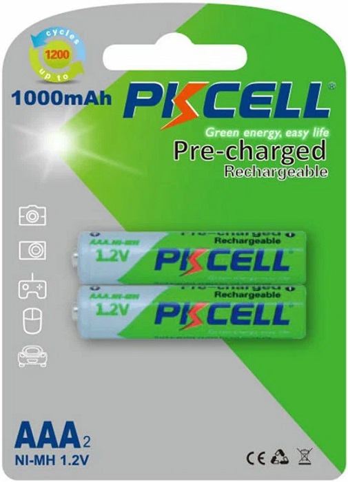 Аккумулятор AAA 1000mAh PKCELL - Миниатюра 1