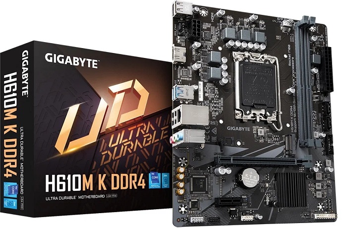 Материнская плата intel H610 Gigabyte H610M K DDR4