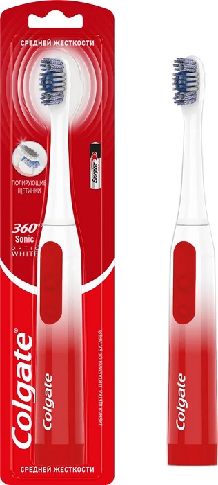 Электрическая зубная щетка Colgate 360 SONIC OPTIC WHITE