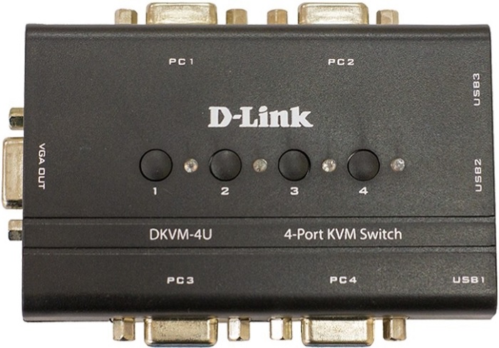 KVM-переключатель D-Link DKVM-4U/C1B/C2A - Миниатюра 1