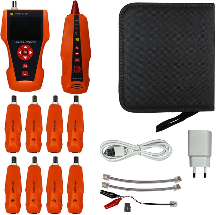 Тестер LAN цифровой Lanmaster LAN-PRO-L/TPK-POE-8R