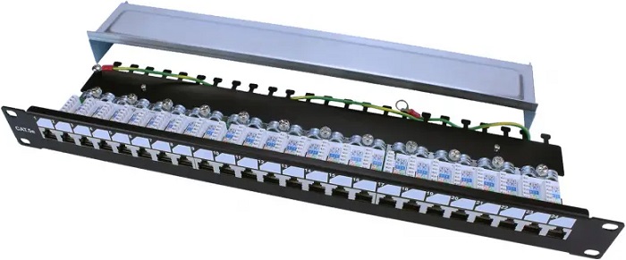 Патч-панель Hyperline PP3-19-24-8P8C-C5E-SH-110D - Миниатюра 1
