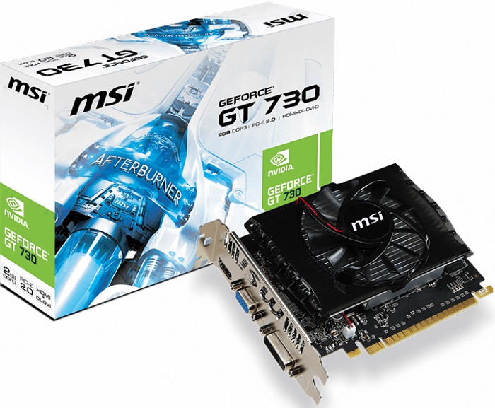 Видеокарта nVidia GT 730 MSI N730-2GD3V2 - Миниатюра 1