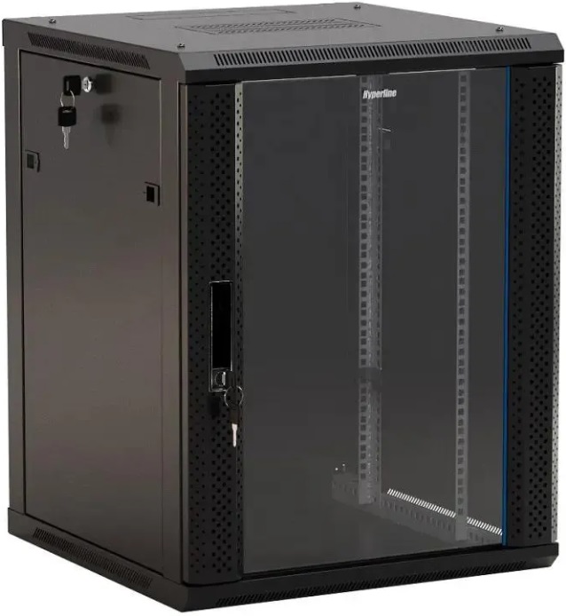 Шкаф коммутационный Hyperline TWB-1545-GP-RAL9004 - Миниатюра 1