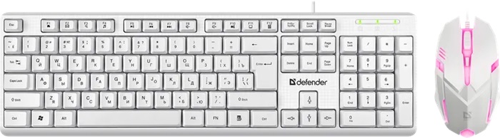 Комплект клавиатура + мышь Defender Motion C-977 RU