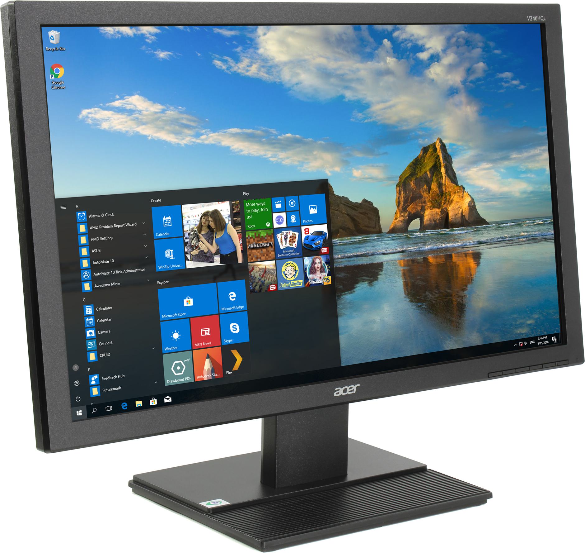 Монитор 24" Acer V246HQLbi