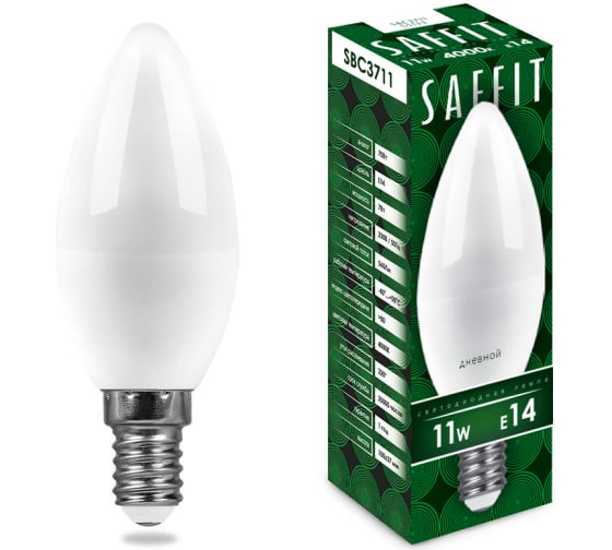Лампа светодиодная E14 Saffit SBC3711