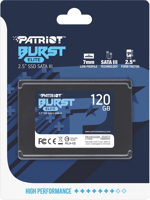 SSD-накопитель 2.5" 120Гб Patriot Burst Elite - Миниатюра 1