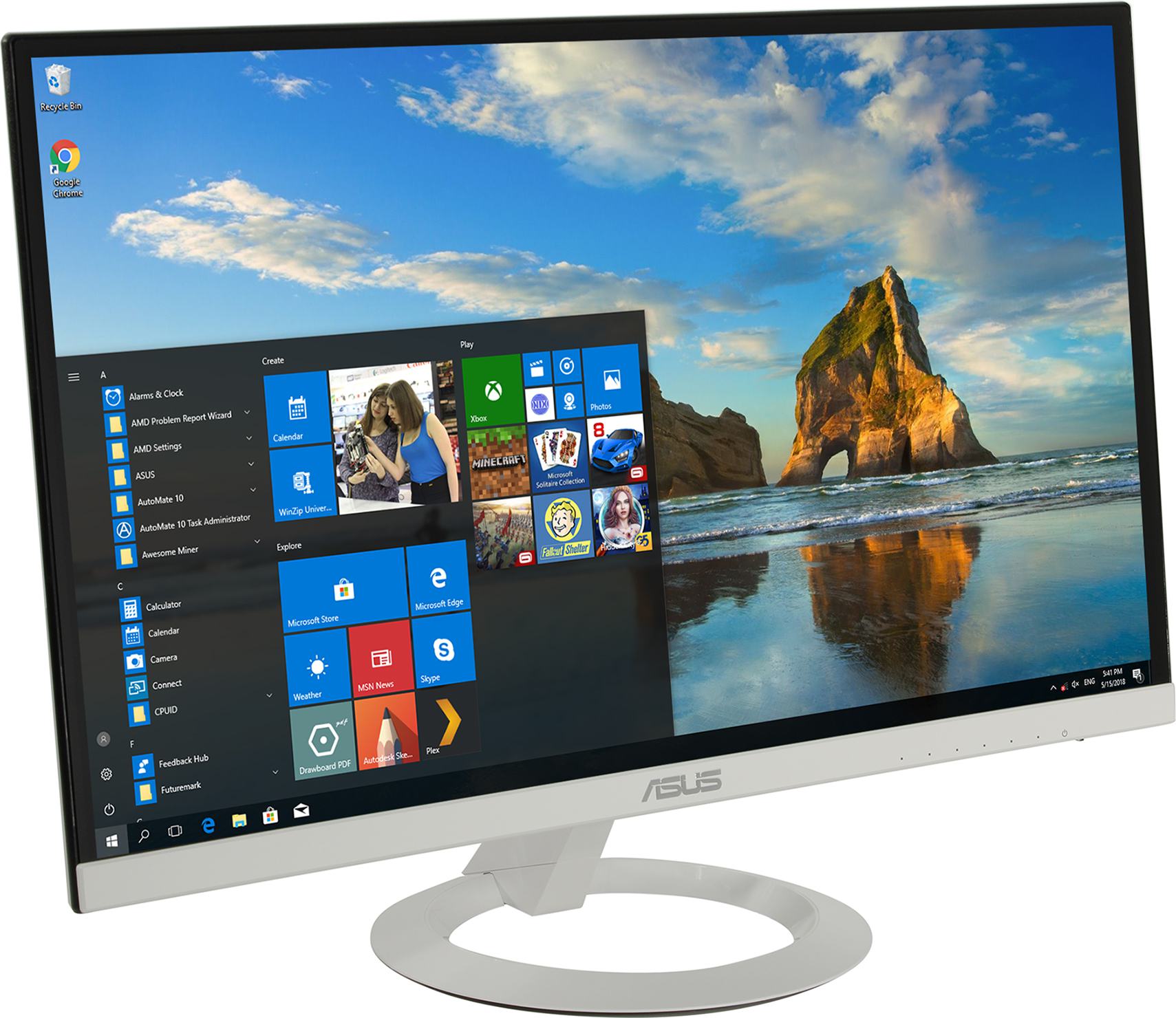 Монитор 24" Asus VZ249HE-W