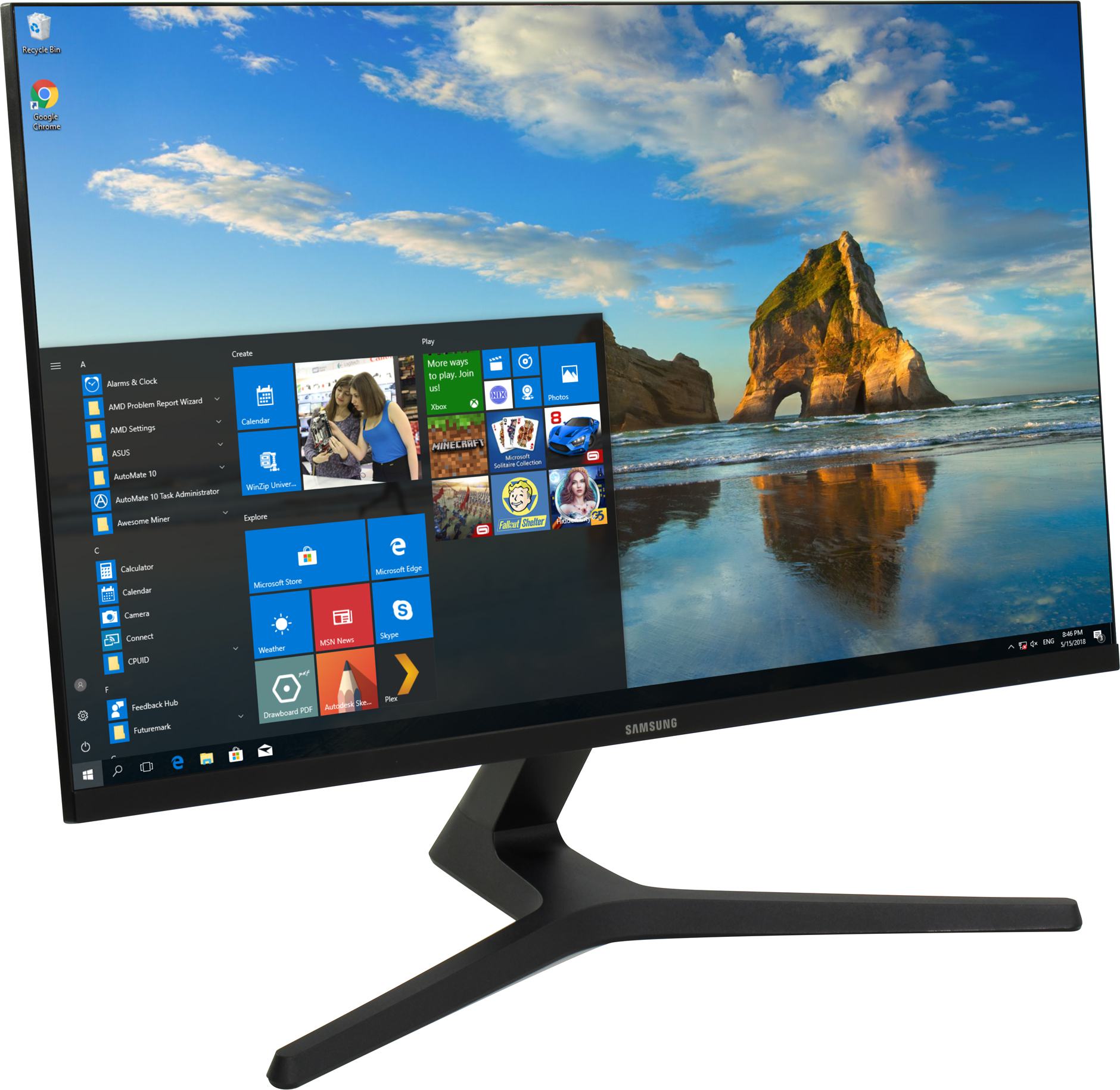 Монитор 27" Samsung S27R356FHI