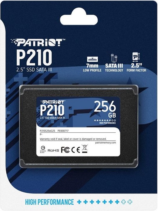 SSD-накопитель 2.5" 256Гб Patriot Memory P210 - Миниатюра 1