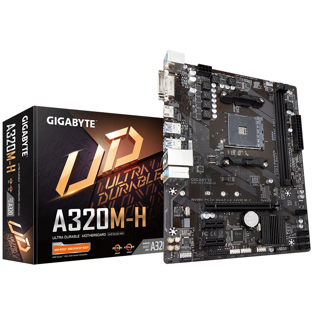 Материнская плата AMD A320 Gigabyte GA-A320M-H 3.0
