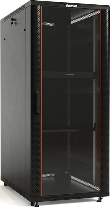 Шкаф коммутационный Hyperline TTB-1866-AS-RAL9004 - Миниатюра 1