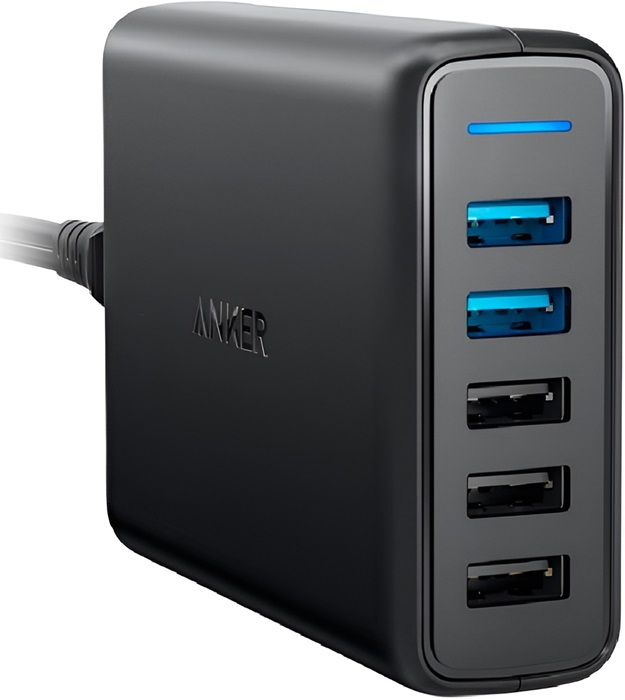 Зарядное устройство USB сетевое ANKER PowerPort Speed 5 A2054 - Миниатюра 1