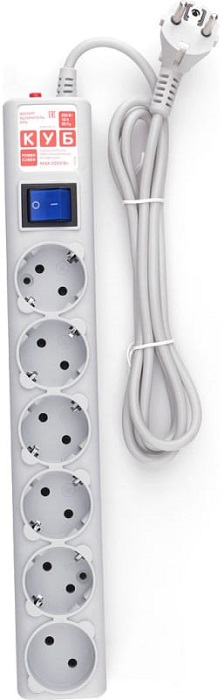 Сетевой фильтр 1.9 м PowerCube - Миниатюра 1