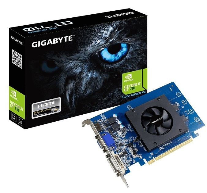 Видеокарта nVidia GT 710 Gigabyte GV-N710D5-1GL - Миниатюра 1