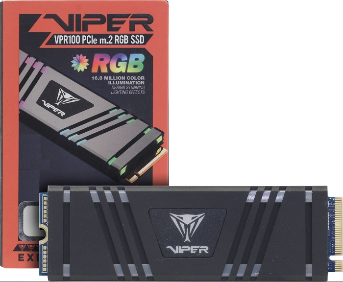 SSD-накопитель M.2 NVMe 512Гб Patriot Viper VPR400 RGB - Миниатюра 1