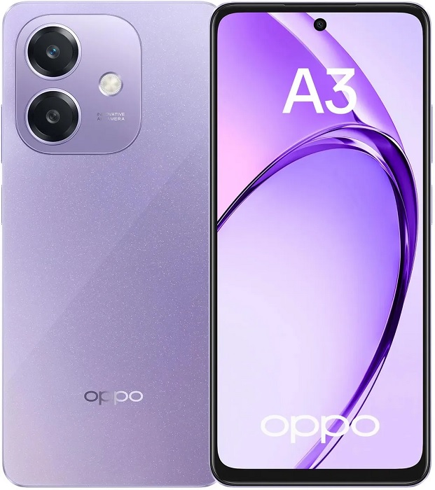 Смартфон Oppo A3 6/256Гб Starry Purple - Миниатюра 1