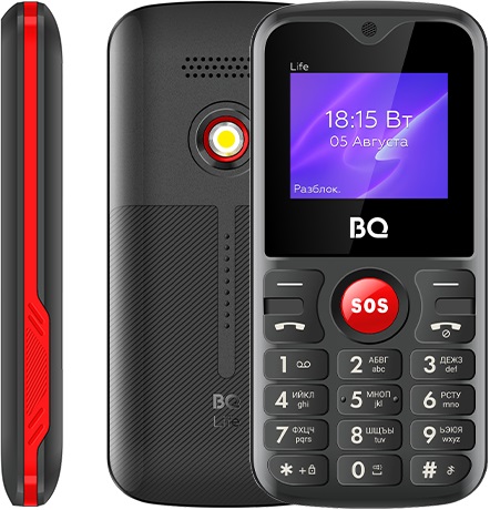 Мобильный телефон BQ Life Black+Red - Миниатюра 1