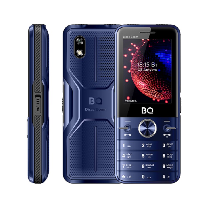 Мобильный телефон BQ Disco Boom Black+Blue - Миниатюра 1