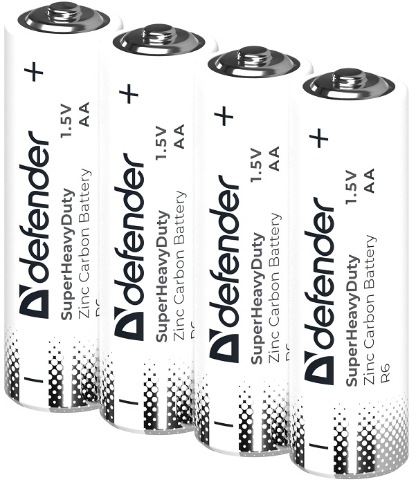 Батарейка AA Defender Zinc R6-4S