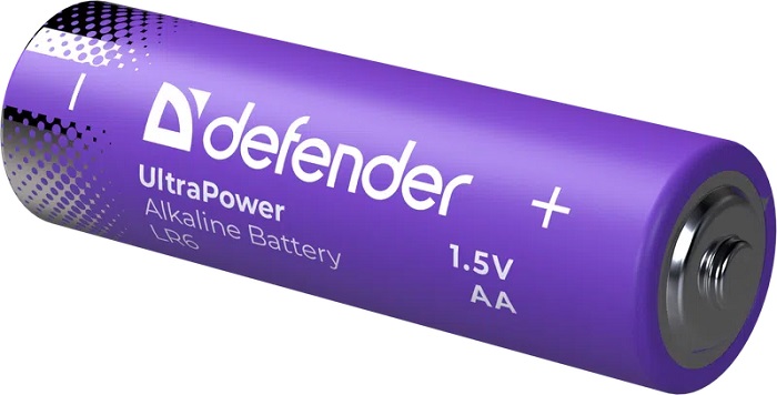 Батарейка AA Defender UltraPower LR6-4BL - Миниатюра 1