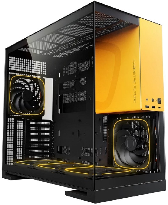 Корпус Geometric Future Model 5 Black Yellow - Миниатюра 1