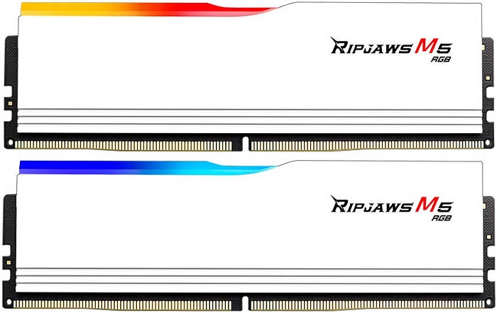 Оперативная память DDR5 32Гб G.SKILL Ripjaws M5 RGB White - Миниатюра 1