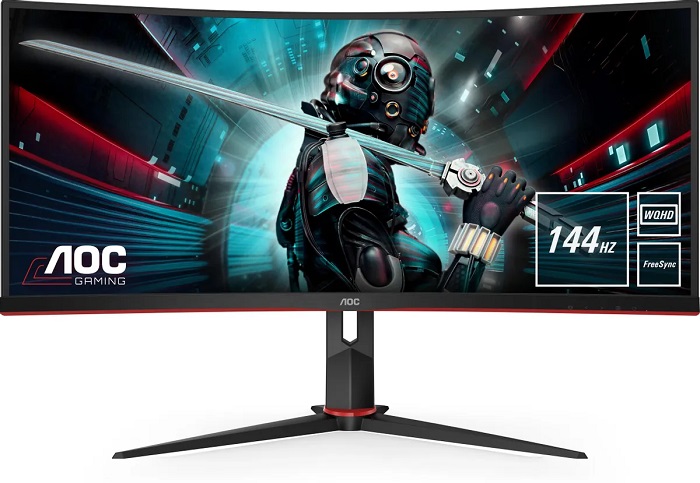 Монитор 34" AOC CU34G2X - Миниатюра 1