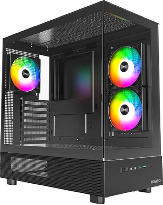 Корпус Montech XR Black - Миниатюра 1