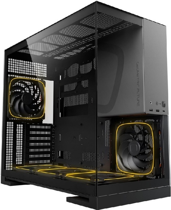 Корпус Geometric Future Model 5 Black Grey - Миниатюра 1