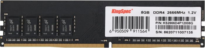 Оперативная память DDR4 8Гб KingSpec - Миниатюра 1