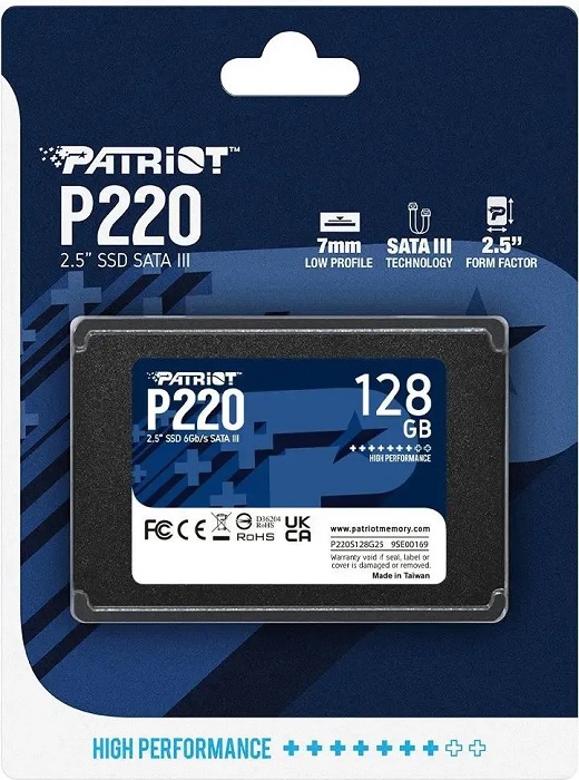 SSD-накопитель 2.5" 128Гб Patriot Memory P220
