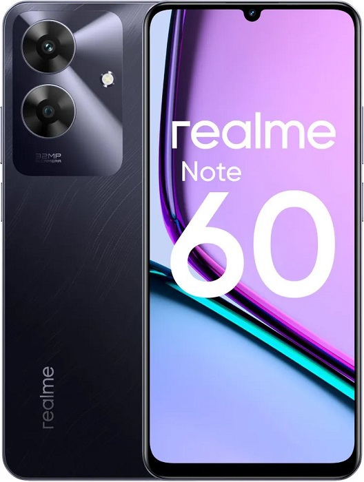 Смартфон Realme Note 60 6/128Гб Marble Black - Миниатюра 1