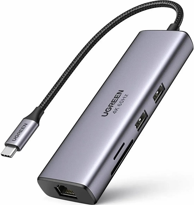 USB-хаб TypeC UGREEN CM512 - Миниатюра 1