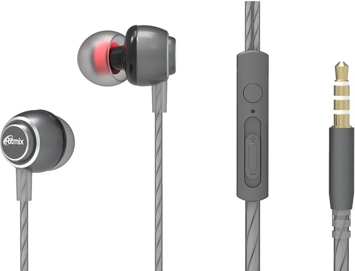 Наушники Ritmix RH-150M Space grey - Миниатюра 1