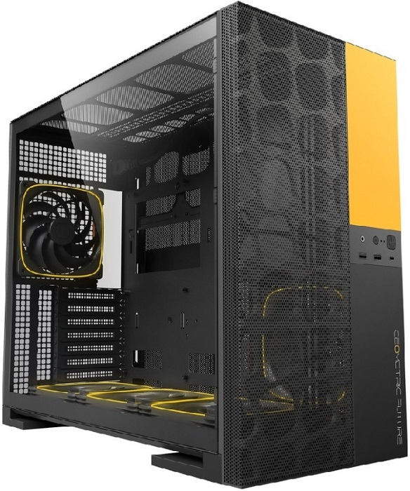 Корпус Geometric Future Model 5 Vent Black Yellow - Миниатюра 1