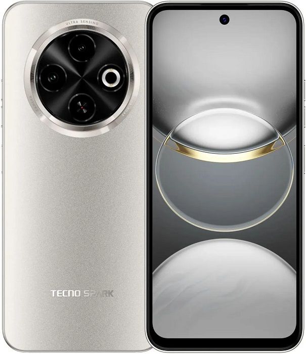 Смартфон Tecno Spark 30C 4/128Gb Titanium Gold - Миниатюра 1