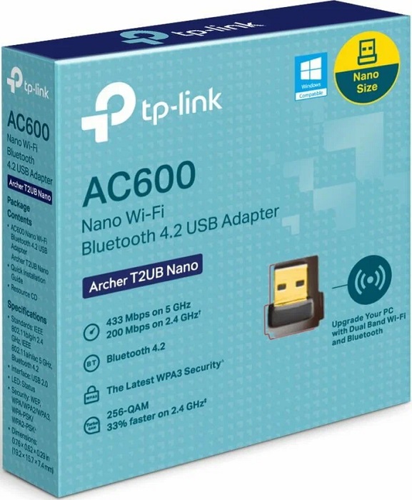 Адаптер WiFi USB TP-Link Archer T2UB Nano