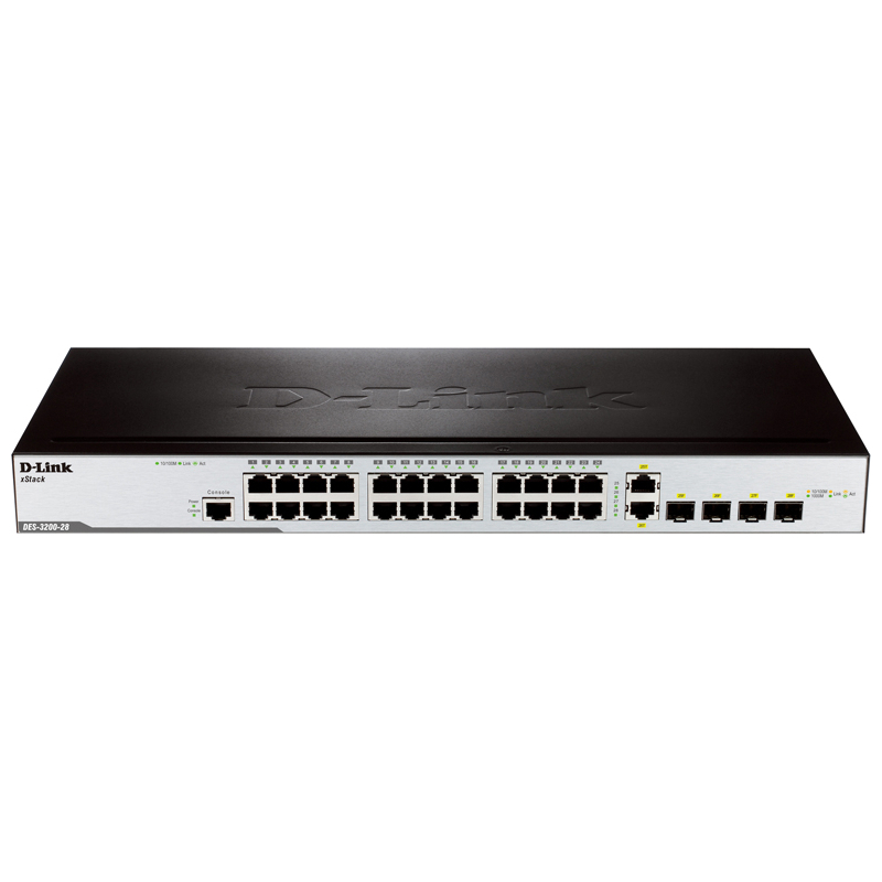 Коммутатор D-Link DES-3200-28_RFB/C1 - Миниатюра 1
