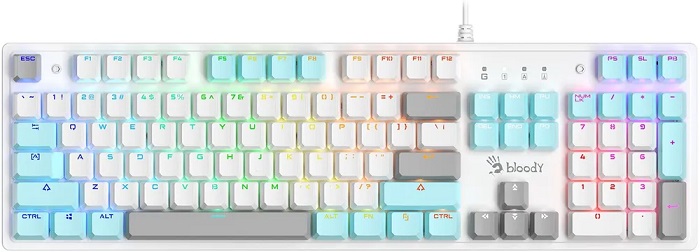Клавиатура A4Tech Bloody S520N White - Миниатюра 1