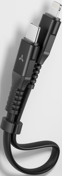 Кабель Type-C/Lightning Accesstyle CL30-TF30 Black