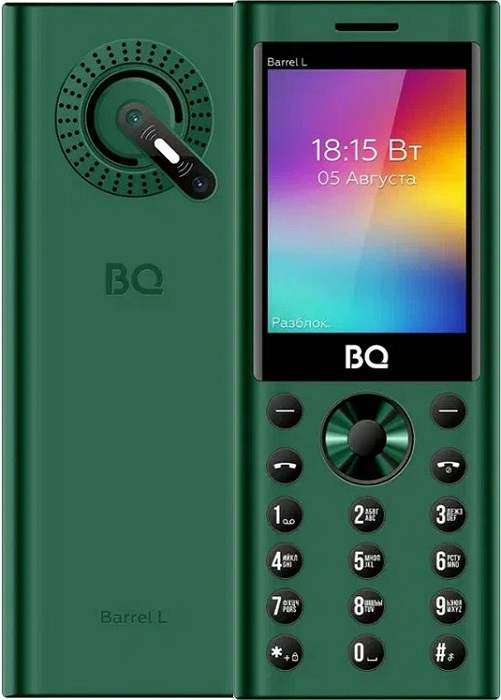 Мобильный телефон BQ Barrel L Green + Black